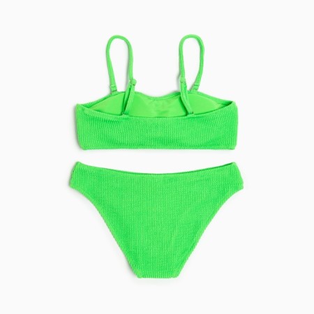 Swimsuit female separate minku plain color green, size 46-5