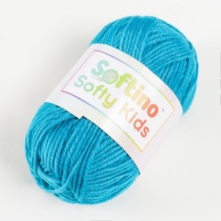 Yarn 100% acrylic "Softy Kids" 90m ± 5m 50 g Color 18 turquoise-1