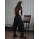 Female suit, size 48, black color