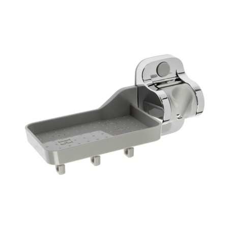 Holder for shower watering can Accoona A377, unregulated, plastic, soap dish, chrome