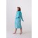 Women's robe, size 50, turquoise color