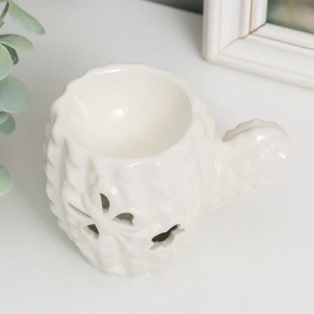 Aroma lamp ceramics "Cactus with a butterfly" mix 9x11x7 cm-4