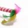 Domestican for cats "double fluff", with a ball and a sisaler winding, 32 cm, pink/white