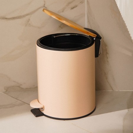 Garbage bucket SL Home, 5 l, 20.5 × 24 × 26 cm, beige color-1