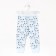 Pants children, blue/panda, height 68 cm