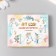 Stickers for creativity "Flower alphabet" embossing silver set 33 pcs 9x7x0.8 cm