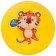 Children's ball zabiaka, d = 22 cm, 60 g, color mix