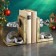 Holder - Silver with bronze, 25x12x16cm books