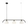 Suspended indigo lamp, 10005/3PL Black. 3x40W, E27, 900x150x180/1720 mm, white color