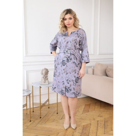 Women's dress, size 62, gray color-10