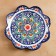 Largan Rishtan ceramics "Flowers", 32 cm, blue, corrugated