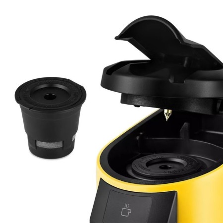 Coffee machine KitFort KT-7121-3, capsule, 800 watts, 0.36 l, yellow-2