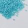 Beads "Astra" 11/0, 20 g (121a turquoise/transparent, glossy)
