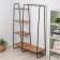 Wardrobe system with the shelves "Scandinavia 1", 110 × 38.5 × 147 cm, black color