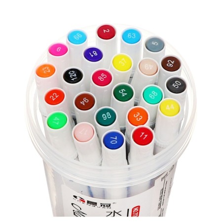 Flomasters 24 colors soft brush in a tube-10