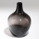 Vase for flowers "Vintage" from transparent gray glass 20 x 14 x 14 cm