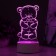 Light "Mishutka" Led RGB from the network 9.5x9.5x16 cm Risalux