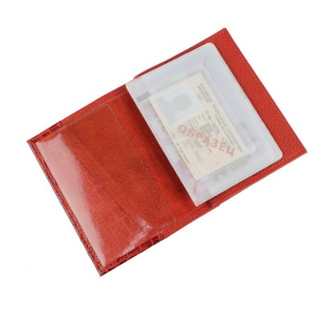 Cover for autoDocations and passports, red color-1