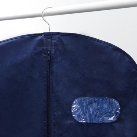 Close for clothes with a window, 60 × 120 cm, spanbond, blue color-1