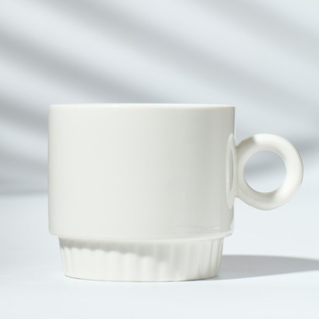 Ceramic "Love" mug, 250 ml, white color-1