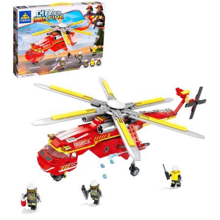 Designer Firefighters "Rescue Helicopter", shoots water, 352 parts