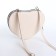 Bag Women's Cross-Bodi with a zipper, white color