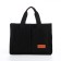Youth bag with zipper, black color
