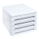File-cabinet 4-sequent plastic Erichkrause "Classic", white