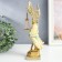 Souvenir Polystone "Goddess Femis with wings - justice" Cream with gold 6x11x25 cm