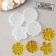 Silicone Mold for candies and chocolate "Flowers", 5 cm flower, color transparent