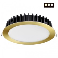 The lamp is built -in LED with a color temperature switch NOVOTECH. LANTE, 20W, LED, 36x170x170 mm, Bronze Bronze color