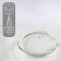 Glass candlestick for wide suppositories D 7.7 cm