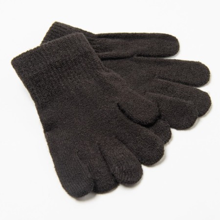 Baby gloves, black color, size 17-1