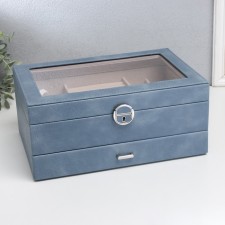 Casket to the leatherette for jewelry 