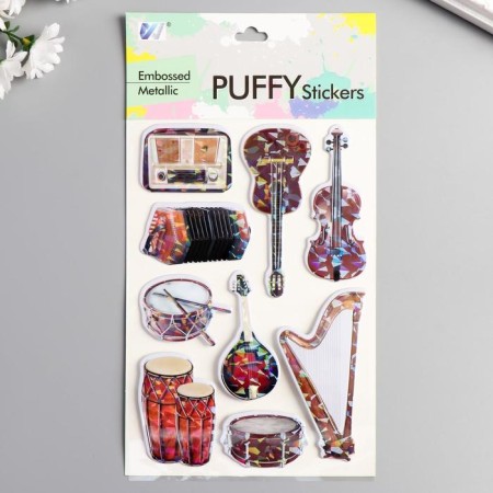 Plastic pouring sticker "Pictures" mix 28.5x15.5 cm-6