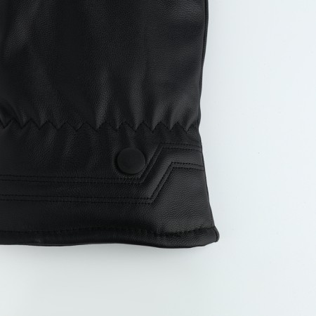 Gloves male, dimensionless, with insulation, black color-2