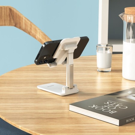 Holder for mobile devices Borofone BH42, for diagonal 4.7-10 ", white-4