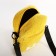 Youth bag with zipper, yellow color