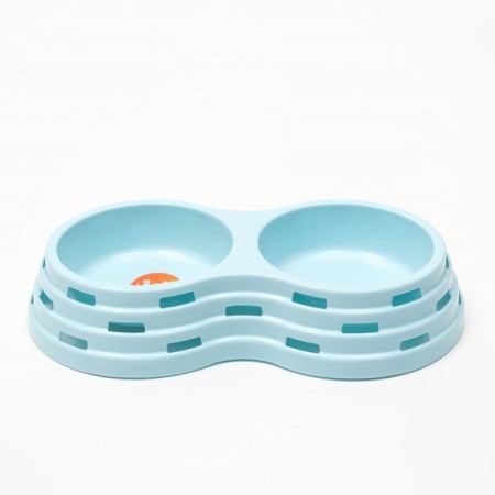 Board of plastic plastic double 2 x 160 ml, 25 x 14 x 5 cm, blue-2