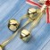 Decoration Christmas tree "New Year's mood" Wreath Bells Bow, 23x8 cm, gold