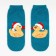 Women's terry socks "ducks", blue color, size 36-40