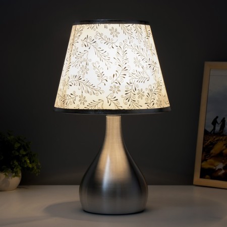 Izabella table lamp E27 40W silver 25x25x38 cm Risalux-1