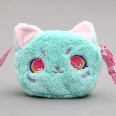 Children's bag "cat", green color-2