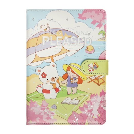 Notebook Gift Book with a Slocation, A6+, 48 sheets, line, 12.5 x 19 x 2 cm, "Friends"-3