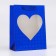 Package Hologography with the window "Heart", "Blue", S 23.5 x18 x 8.5 cm