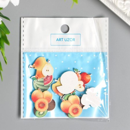 Decor for creativity tree "Fruit" set 10 pcs mix 2x2.2 cm-4