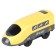 Toy train "My city", 3 items, on batteries, yellow