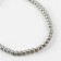 Glass beads, set 140 pcs., Diameter 1 pc. - 6 mm, silver color
