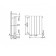 Bimetallic radiator Royal Thermo Pianoforte New/Bianco Traffico, 500 x 100 mm, 6 sections