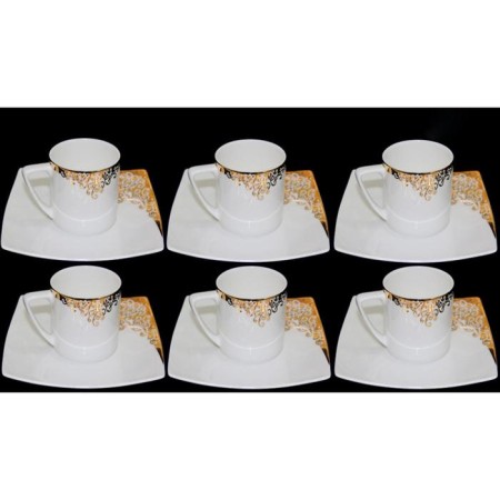 Tea set of Lenardi "Golden Ornament", 12 items